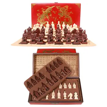 Qin Bing Številke Mednarodni Šahovski Nastavite Ročno izdelane Šahovske Figure za Uživati Prosti Čas na Prostem Igre Novost, Darila, Potovanja